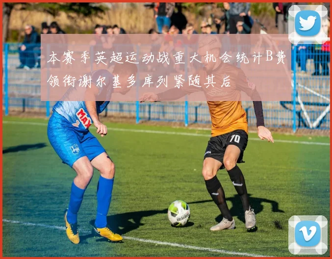 本赛季英超运动战重大机会统计B费领衔谢尔基多库列紧随其后